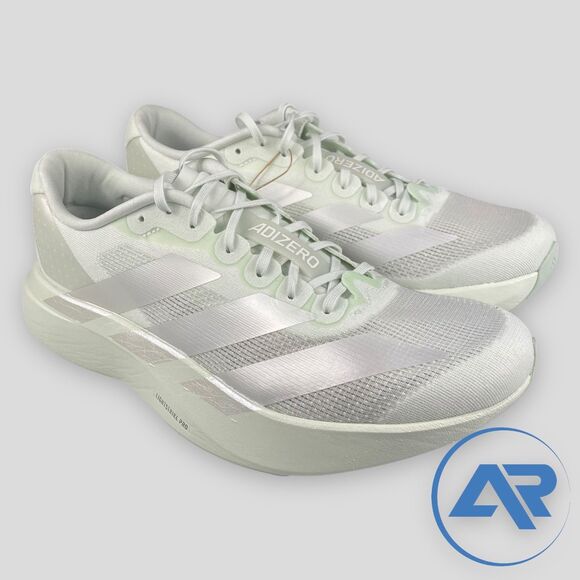 Adidas Adizero Evo SL Metallic Silver Crystal Jade JR5840 Women's Size 9.5 - Picture 1 of 7